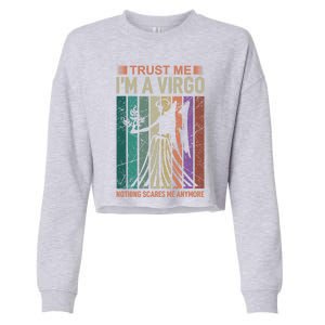 Trust Me Im A Virgo Astrology Gift Cropped Pullover Crew