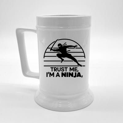 Trust Me IM A Ninja Beer Stein