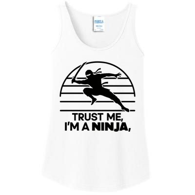 Trust Me IM A Ninja Ladies Essential Tank