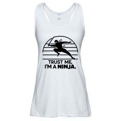 Trust Me IM A Ninja Ladies Essential Flowy Tank