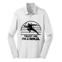 Trust Me IM A Ninja Silk Touch Performance Long Sleeve Polo