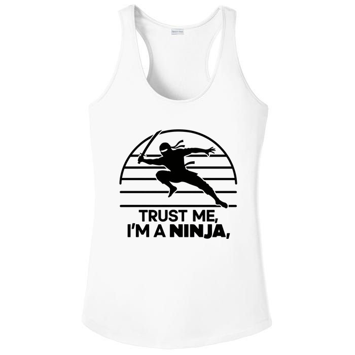 Trust Me IM A Ninja Ladies PosiCharge Competitor Racerback Tank