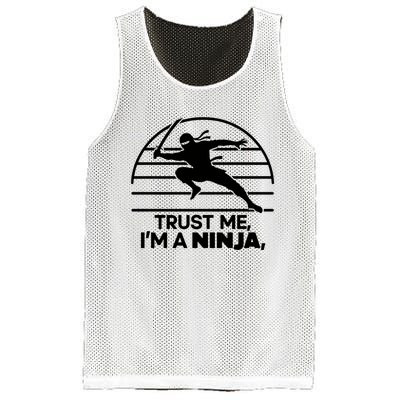 Trust Me IM A Ninja Mesh Reversible Basketball Jersey Tank