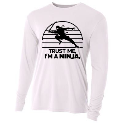 Trust Me IM A Ninja Cooling Performance Long Sleeve Crew