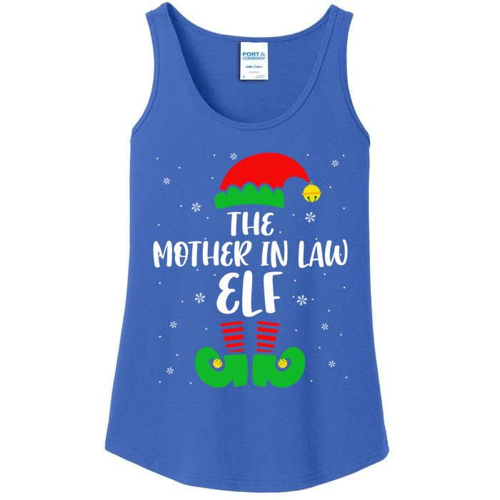 The Mother In Law Elf Funny Christmas Elf Matching Family Gift Ladies Essential Tank