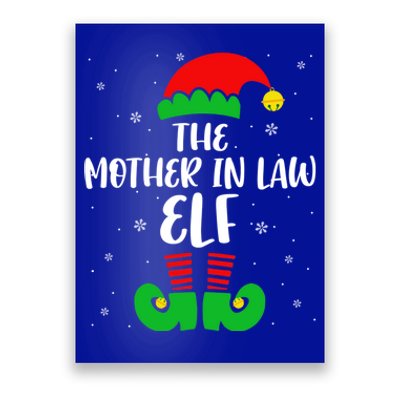 The Mother In Law Elf Funny Christmas Elf Matching Family Gift Poster