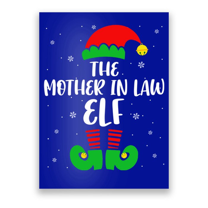 The Mother In Law Elf Funny Christmas Elf Matching Family Gift Poster