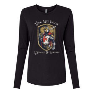 Thou May Ingest A Satchel Of Richards Womens Cotton Relaxed Long Sleeve T-Shirt