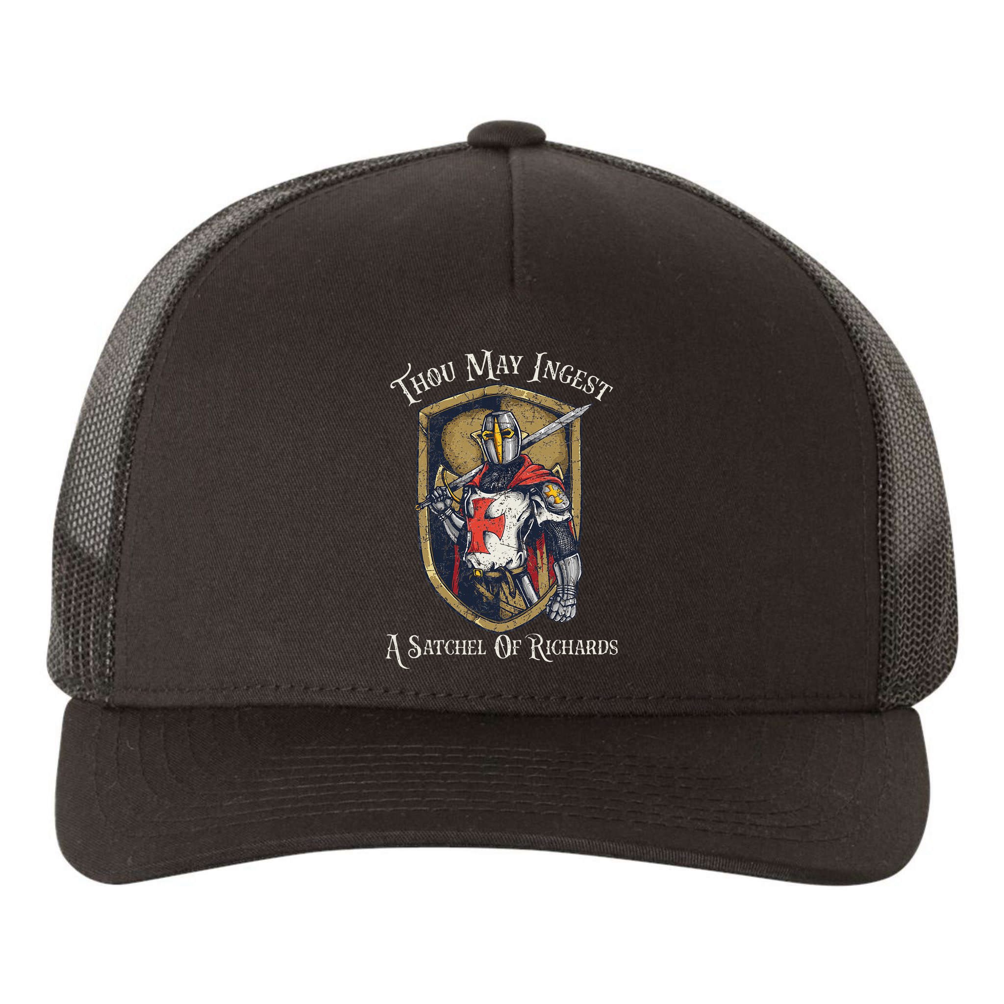 Thou May Ingest A Satchel Of Richards Yupoong Adult 5-Panel Trucker Hat