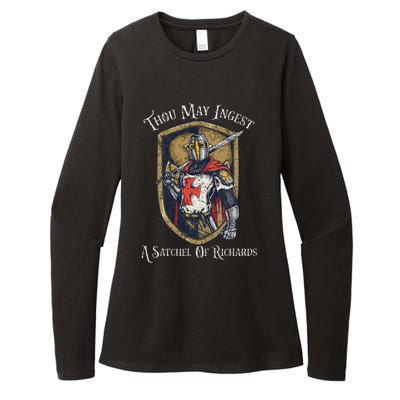 Thou May Ingest A Satchel Of Richards Womens CVC Long Sleeve Shirt