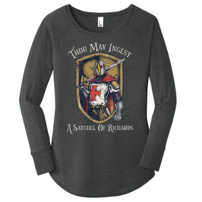 Thou May Ingest A Satchel Of Richards Women's Perfect Tri Tunic Long Sleeve Shirt