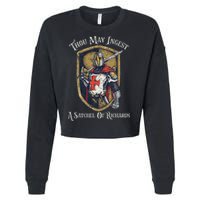 Thou May Ingest A Satchel Of Richards Cropped Pullover Crew
