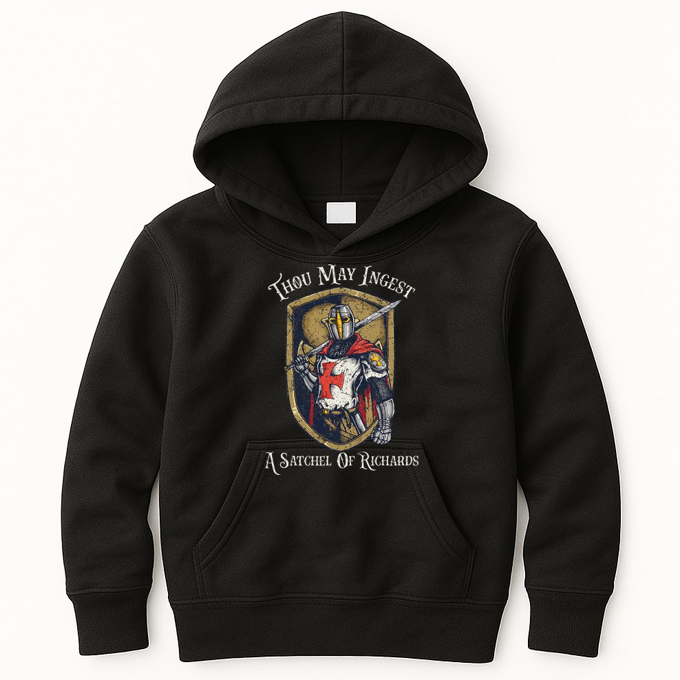 Thou May Ingest A Satchel Of Richards Kids Hoodie