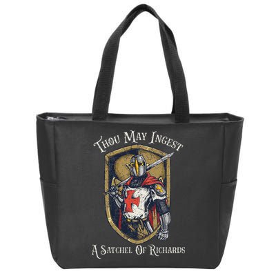 Thou May Ingest A Satchel Of Richards Zip Tote Bag