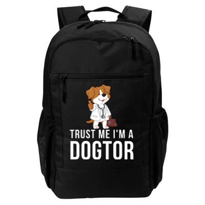 Trust Me Im A Dogtor Funny Dog Doctor Vet Veterinarian Funny Vet Daily Commute Backpack