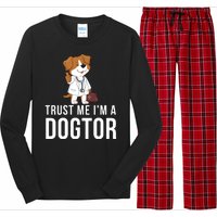 Trust Me Im A Dogtor Funny Dog Doctor Vet Veterinarian Funny Vet Long Sleeve Pajama Set