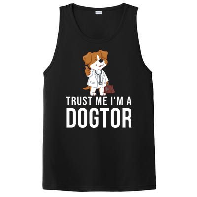 Trust Me Im A Dogtor Funny Dog Doctor Vet Veterinarian Funny Vet PosiCharge Competitor Tank