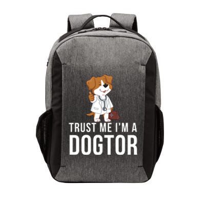 Trust Me Im A Dogtor Funny Dog Doctor Vet Veterinarian Funny Vet Vector Backpack