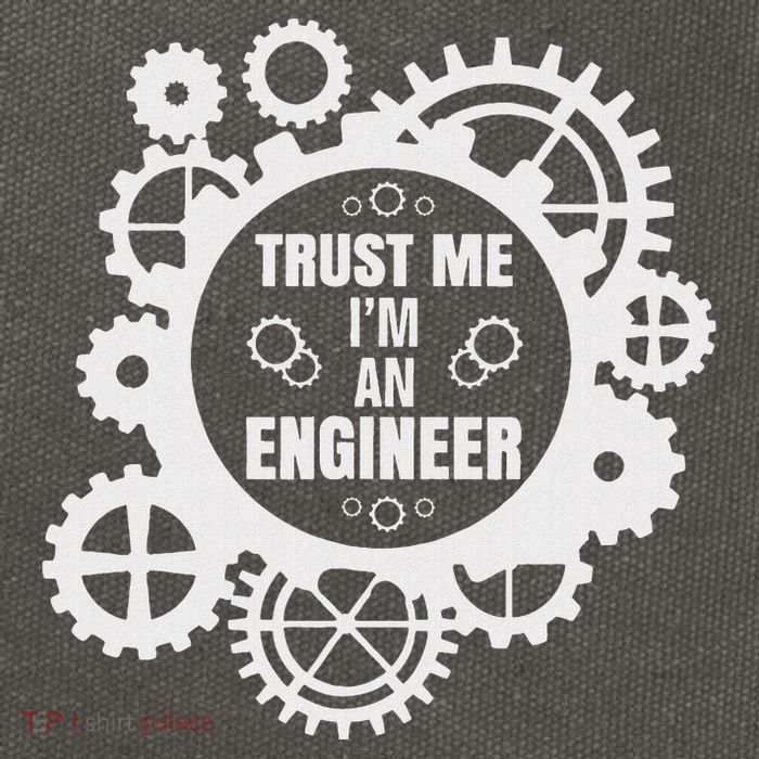 Trust Me IM An Engineer Cotton Canvas Backpack