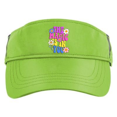 The Magic Is In You Floral Groovy Cute Adult Drive Performance Visor