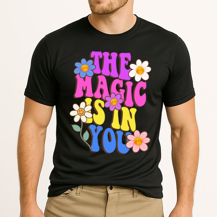 The Magic Is In You Floral Groovy Cute Cooling Performance Crew T-Shirt