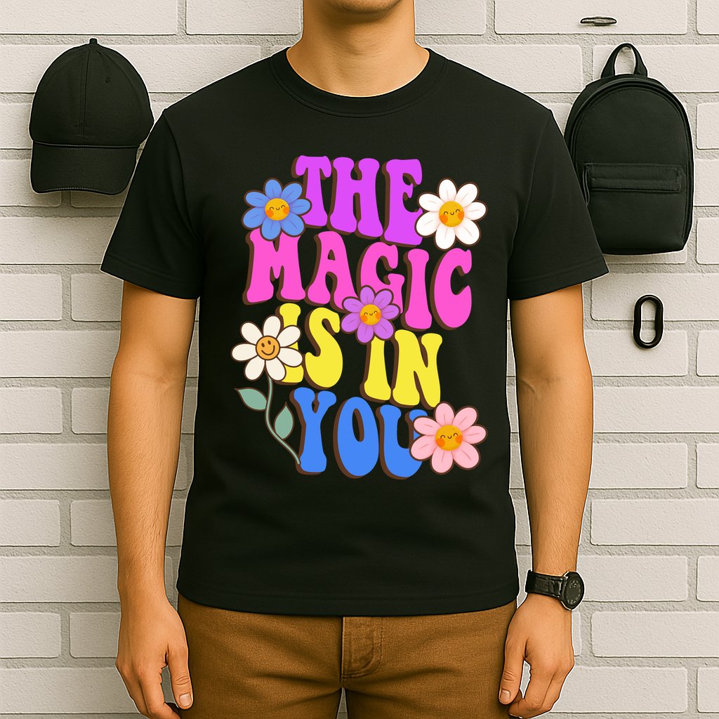 The Magic Is In You Floral Groovy Cute T-Shirt
