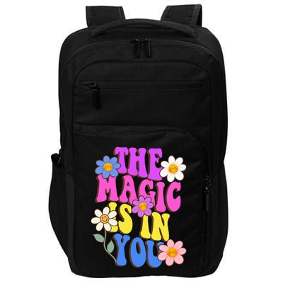 The Magic Is In You Floral Groovy Cute Impact Tech Backpack