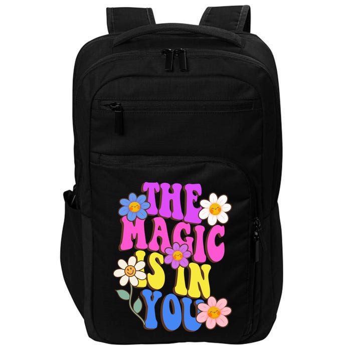 The Magic Is In You Floral Groovy Cute Impact Tech Backpack