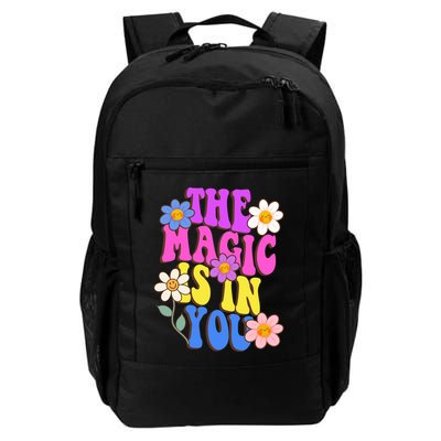 The Magic Is In You Floral Groovy Cute Backpack