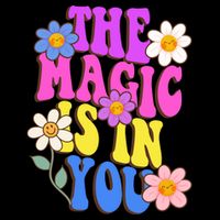 The Magic Is In You Floral Groovy Cute Sustainable Bucket Hat