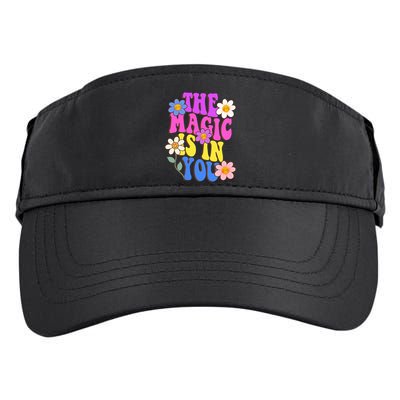 The Magic Is In You Floral Groovy Cute Adult Drive Performance Visor