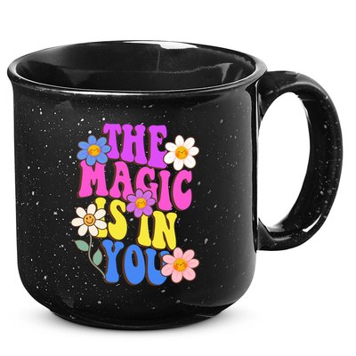 The Magic Is In You Floral Groovy Cute 15oz Campfire Ceramic Mug