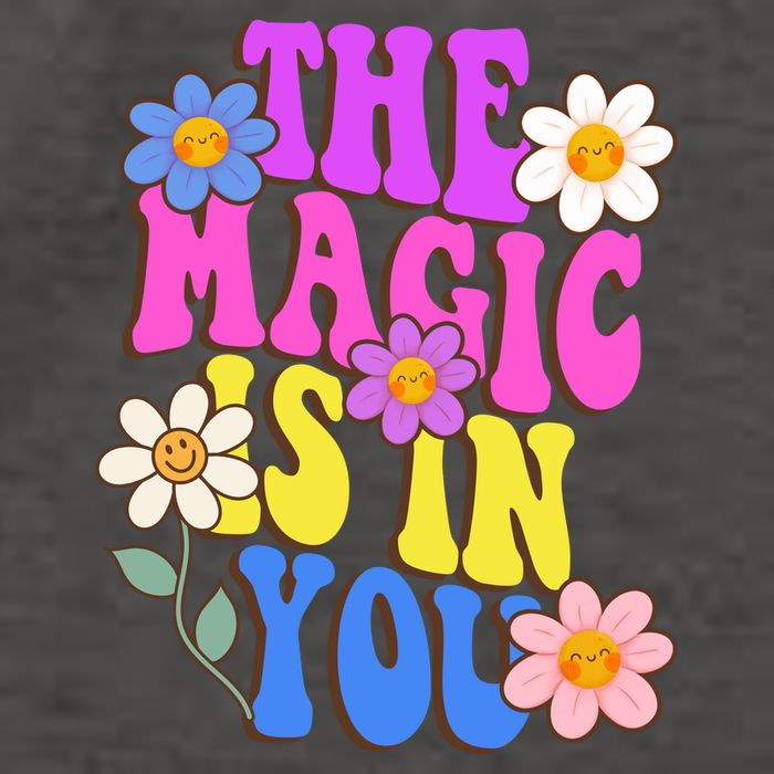 The Magic Is In You Floral Groovy Cute Vector Backpack