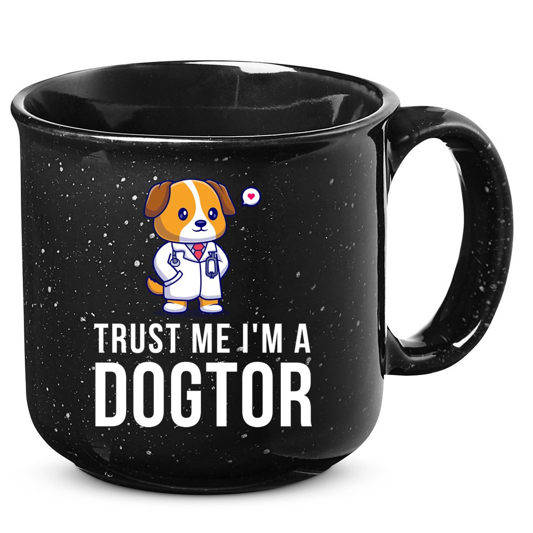 Trust Me Im A Dogtor Funny Vet Funny Dog Doctor Vet Veterinarian 15oz Campfire Ceramic Mug