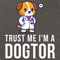 Trust Me Im A Dogtor Funny Vet Funny Dog Doctor Vet Veterinarian Cotton Canvas Backpack