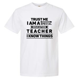 Trust Me I Am A Professional Special Education Teacher Gift Garment-Dyed Heavyweight T-Shirt