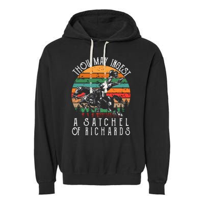 Thou May Ingest A Satchel Of Richards Garment-Dyed Fleece Hoodie