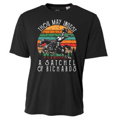 Thou May Ingest A Satchel Of Richards Cooling Performance Crew T-Shirt