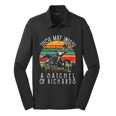 Thou May Ingest A Satchel Of Richards Silk Touch Performance Long Sleeve Polo