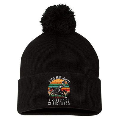 Thou May Ingest A Satchel Of Richards Pom Pom 12in Knit Beanie