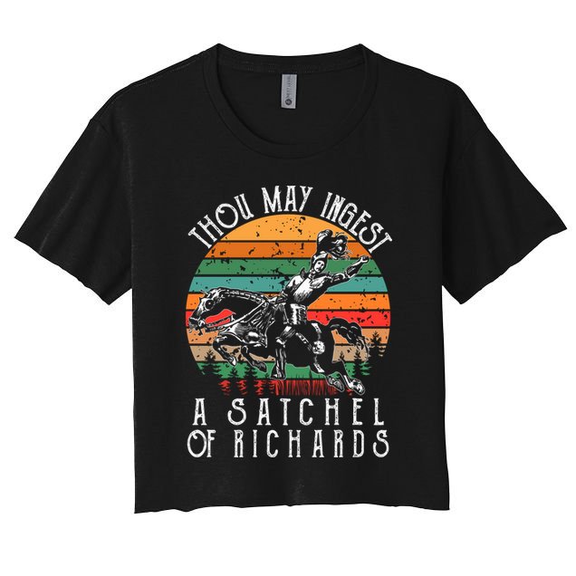 Thou May Ingest A Satchel Of Richards Crop Top