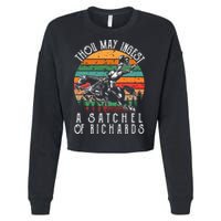 Thou May Ingest A Satchel Of Richards Cropped Pullover Crew