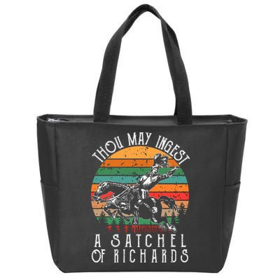 Thou May Ingest A Satchel Of Richards Zip Tote Bag