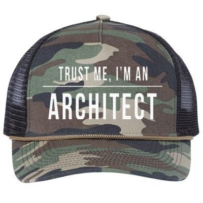 Trust Me I'm An Architect Architecture Gift Unisex Retro Rope Trucker Hat Cap