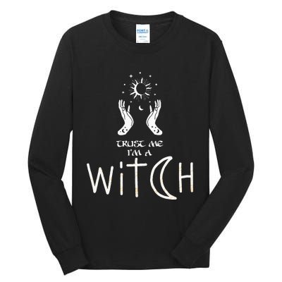 Trust Me I'm Witch Witchcraft Coven Wicca Halloween Tall Long Sleeve T-Shirt