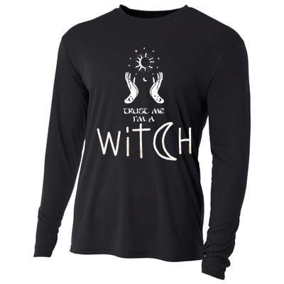 Trust Me I'm Witch Witchcraft Coven Wicca Halloween Cooling Performance Long Sleeve Crew