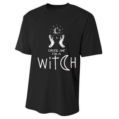 Trust Me I'm Witch Witchcraft Coven Wicca Halloween Performance Sprint T-Shirt