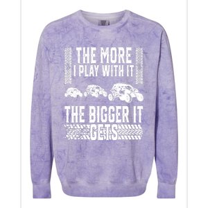 The More I Play With It The Bigger It Gets Offroad Colorblast Crewneck Sweatshirt