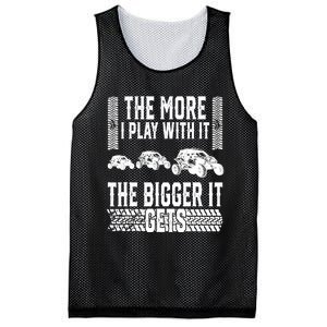 The More I Play With It The Bigger It Gets Offroad Mesh Reversible Basketball Jersey Tank