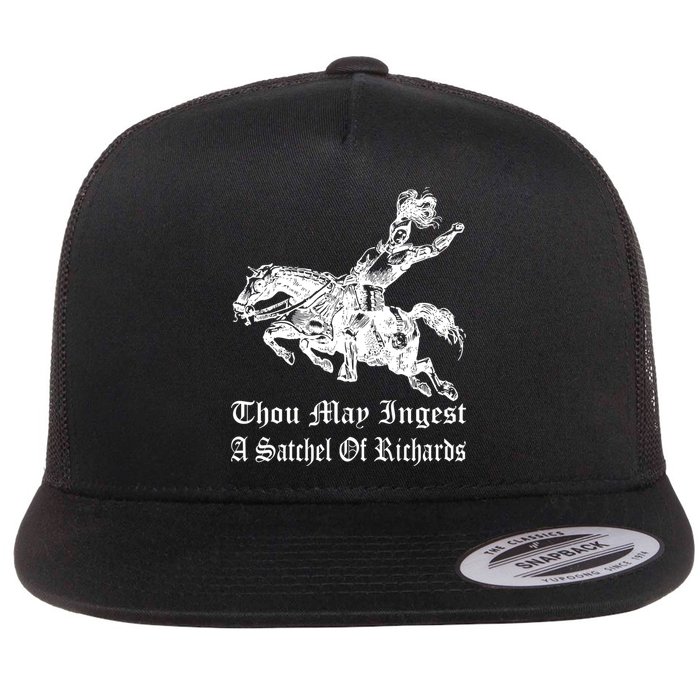 Thou May Ingest A Satchel Of Richards Flat Bill Trucker Hat